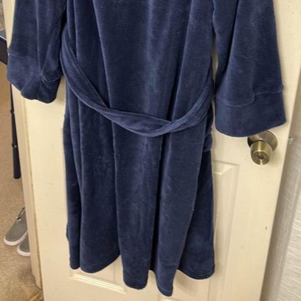 English Laundry Men’s NWT L/XL Navy Robe - Picture 4 of 11